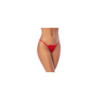 Nuisette courte rouge et string assorti 
